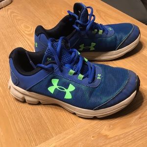 Boys Under Armour shoes.
